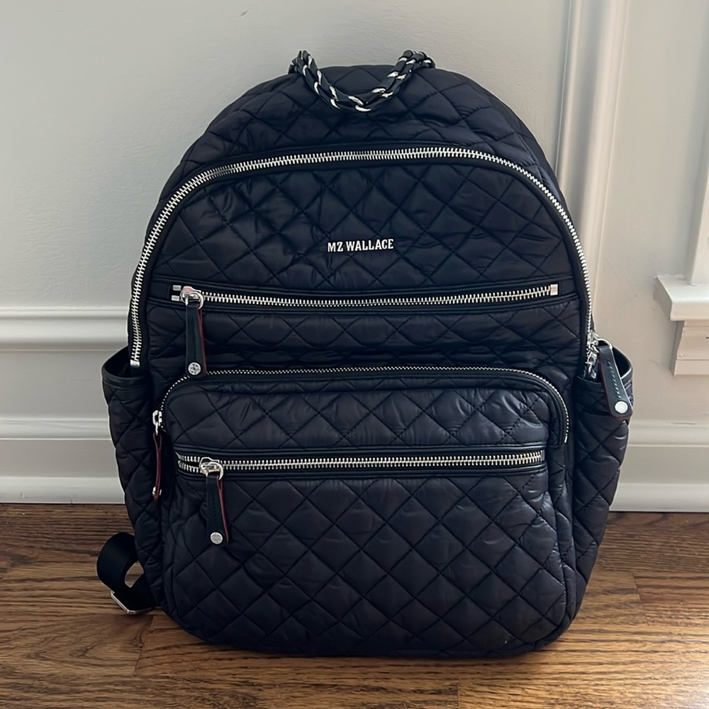 MZ Wallace Crosby Quilted Nylon Backpack Bag